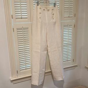 Vintage Chanel linen sailor pants